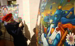 Foto: Dž. K. / Radiosarajevo.ba / Sa izložbe Rikarda Druškića u Vijećnici