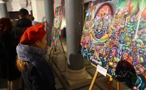 Foto: Dž. K. / Radiosarajevo.ba / Sa izložbe Rikarda Druškića u Vijećnici