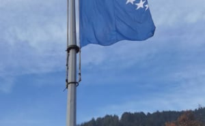 Foto: Ustupljena fotografija / Zastava BiH na Janjičkim slapovima