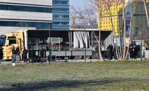 Foto: A. K. / Radiosarajevo.ba / Pripreme u toku za javni doček Nove godine iza SCC-a