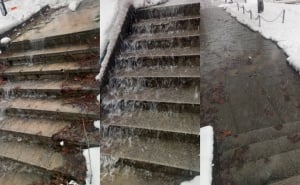 Foto: Čitatelj/Radiosarajevo.ba / Kvar na vodovodnoj mreži u sarajevskom naselju