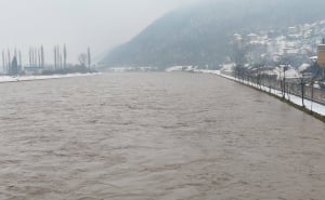 Foto: Facebook / @MojGradGoražde / Rijeka Drina jutros