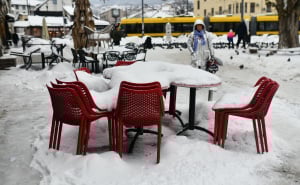 Foto: A. K. / Radiosarajevo.ba / Baščaršija pod snijegom