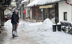 Foto: A. K. / Radiosarajevo.ba / Snijeg na Baščaršiji