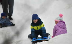 Foto: A. K. / Radiosarajevo.ba / Sankanje u Velikom parku u Sarajevu