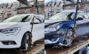 Foto: KJKP RAD / Pauk služba uklonila vozila koja blokiraju pristup kontejnerima: