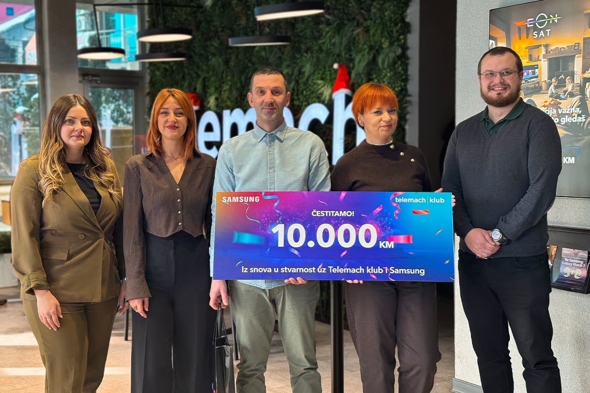 Završena nagradna igra 'Iz snova u stvarnost uz Telemach klub i Samsung'
