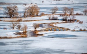 Foto: Boris Trogrančić / Šuica i Galečki most u ledu u objektivu Borisa Trogrančića