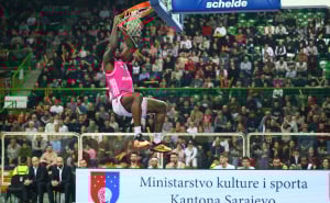 Foto: Dž. K. / Radiosarajevo.ba / KK Bosna BHTelecom - KK Mega Basket