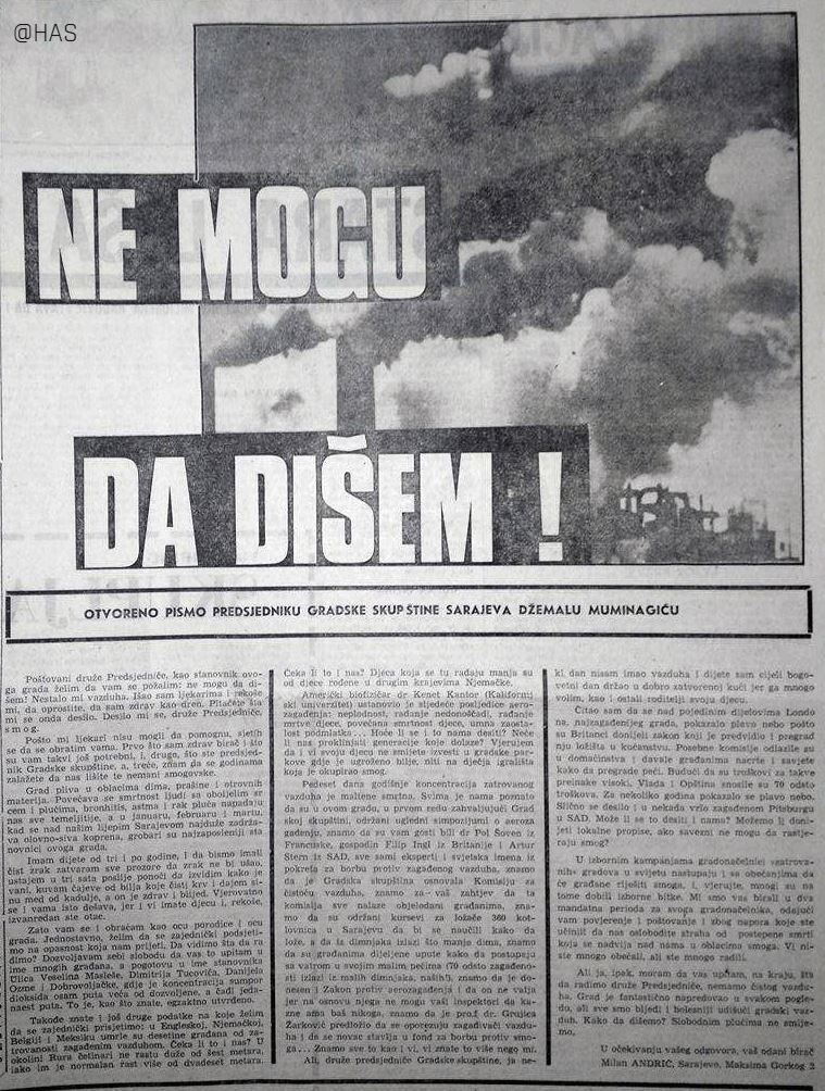 Arhivsko pismimo Sarajlije iz 1978