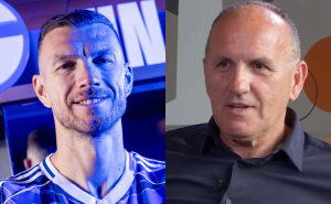 Foto: FC Schalke 04 / FTV / Edin Džeko i Radmilo Mihajlović