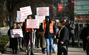 Foto: A. K. / Radiosarajevo.ba / Sa protesta pacijenata