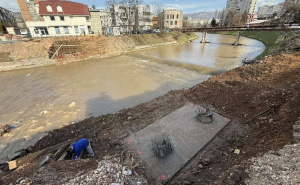 Foto: Benjamina Karić/Facebook / Izbetoniran prvi temelj za Paper bridge