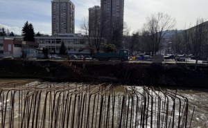 Foto: Benjamina Karić/Facebook / Izbetoniran prvi temelj za Paper bridge