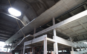 Foto: Dž. K. / Radiosarajevo.ba / Izgradnja Univerzitetske biblioteke