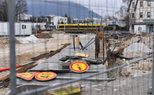 Foto: A. K. / Radiosarajevo.ba / Radovi na tramvajskoj prugi Ilidža - Hrasnica