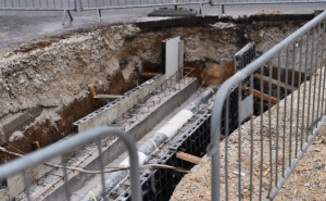 Foto: A. K. / Radiosarajevo.ba / Radovi na tramvajskoj prugi Ilidža - Hrasnica