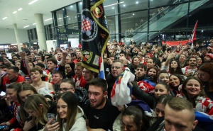 Foto: Željko Lukunić / Pixsell / Doček rukometaša Hrvatske u Zagrebu