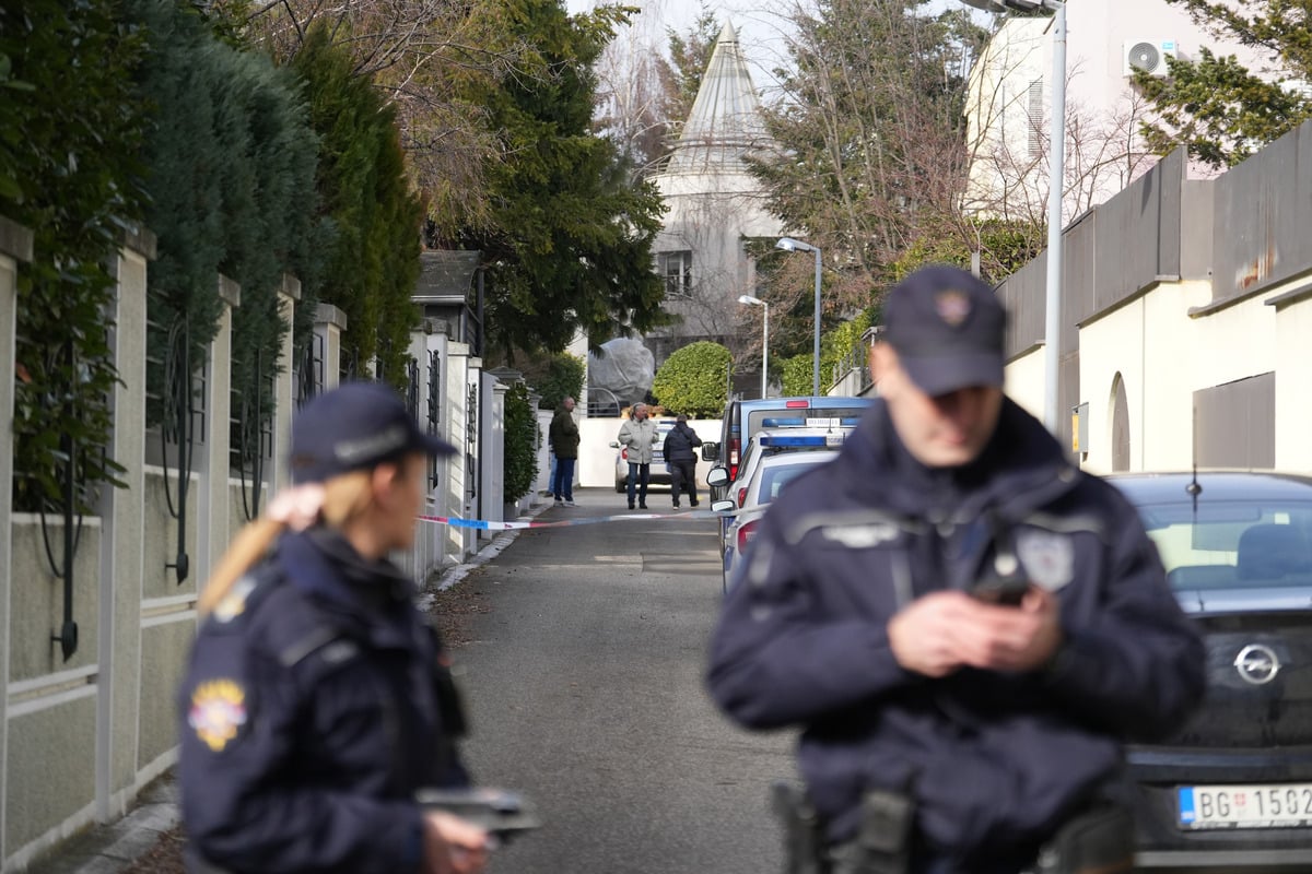 Policija ispred vile Zdravka Čolića na Dedinju