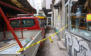 Foto: Dž. K. / Radiosarajevo.ba / Obrušila se fasada na Markalama