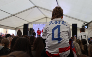 Foto: FENA / Doček rukometaša Hrvatske u Ljubuškom