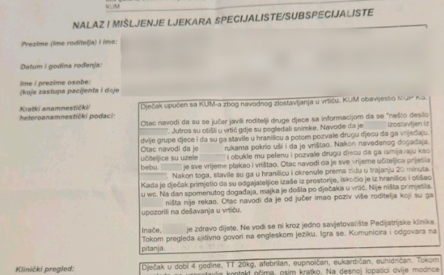 Nalazi četverogodišnjeg dječaka