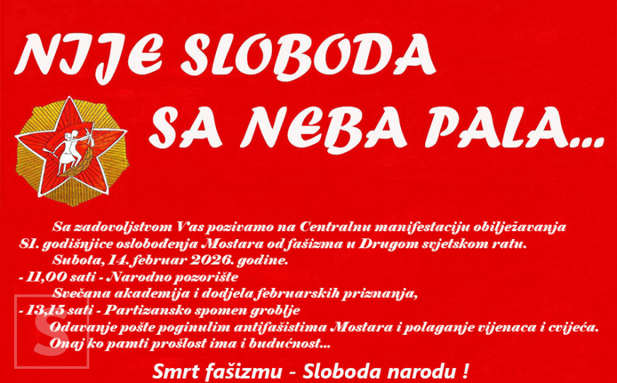 Obilježavanje 81. godišnjice oslobođenja Mostara od fašizma