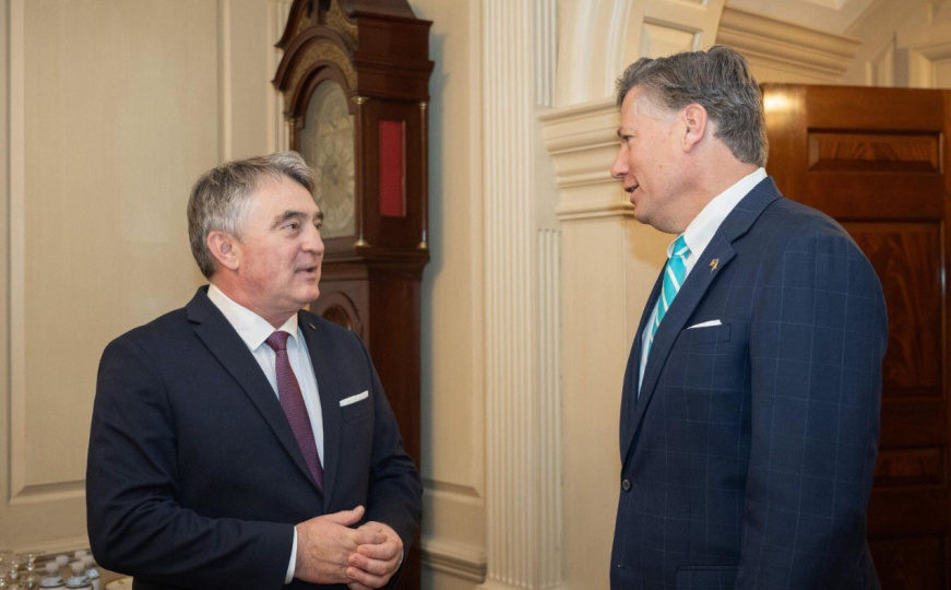 Željko Komšić i Christopher Landau