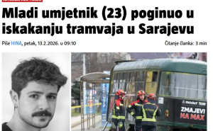 Foto: Screenshot / Reakcija regionalnih medija na vijest o tragičnoj nesreći u Sarajevu