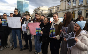 Foto: Dž.K. / Radiosarajevo.ba / Protest u Sarajevu, 14. februar
