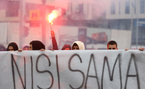 Foto: Dž. K. / Radiosarajevo.ba / Protest u Sarajevu