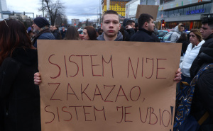 Foto: Dž.K. / Radiosarajevo.ba / Protesti ispred Zemaljskog muzeja