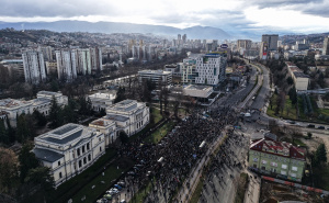 Foto: Armin Durgut / Pixsell / Protesti iz zraka