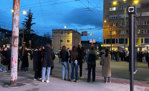 FOTO: Radiosarajevo.ba / Blokirana saobraćajnica na Skenderiji