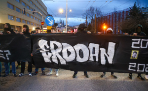 Foto: Dž. K. / Radiosarajevo.ba / Blokirana saobraćajnica na Skenderiji