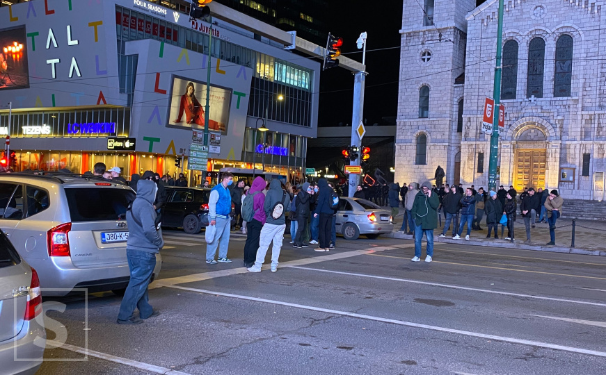 Blokada raskrsnice na Marijin Dvoru