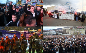 Foto: Kolaž / Protesti u Sarajevu