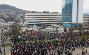 Foto: Dž.K. / Radiosarajevo.ba / Protesti u Sarajevu