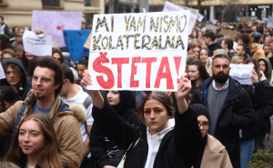 Foto: Dž.K. / Radiosarajevo.ba / Protesti u Sarajevu