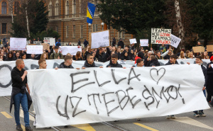 Foto: Dž. K. / Radiosarajevo.ba / Protesti u Sarajevu