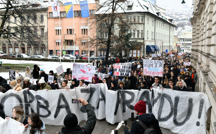 Protesti u Sarajevu, 17. februar