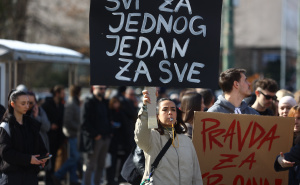 Foto: Dž. K. / Radiosarajevo.ba / Protesti u Sarajevu