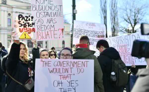 Foto: A. K. / Radiosarajevo.ba / Protesti u Sarajevu