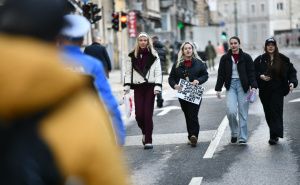 Foto: A. K. / Radiosarajevo.ba / Protesti u Sarajevu - 18. februar 2026.