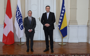 Foto: Dž.K. / Radiosarajevo.ba / Sastanak Denisa Bećirovića i OSCE-a