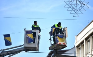 Foto: A. K. / Radiosarajevo.ba / Sarajevo ukrašeno povodom 1. marta