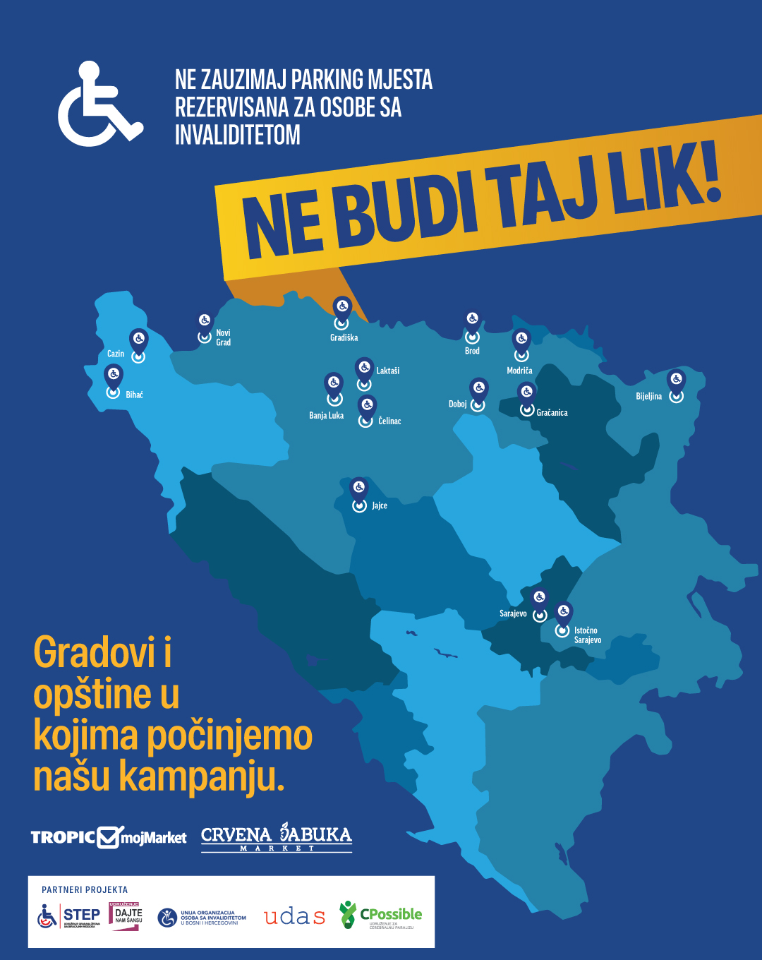 Tropic Maloprodaja sa partnerima pokrenula akciju zaštite parkinga za osobe sa invaliditetom