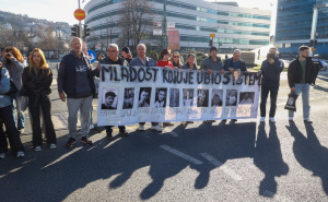 Foto: Dž. K. / Radiosarajevo.ba / Roditelji stradale djece na protestu u Sarajevu