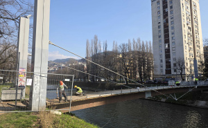 Foto: Radiosarajevo.ba / Počeli radovi na mostu Ars Aevi
