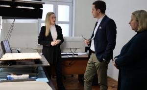 Foto: Vlada KS / Posjeta Nacionalnoj i univerzitetskoj biblioteku BiH